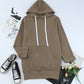 Side Slit Raglan Sleeve Hoodie