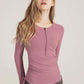 Half-Zip Drawstring Long Sleeve Sports Top