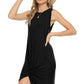 Twisted Round Neck Sleeveless Dress