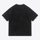 Full Size Slogan Graphic Dropped Shoulder Cotton Tee