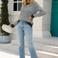 Cozy for Keeps Two-Tone Ribbed Trim Sweater