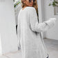 Herringbone Pattern Open Front Longline Fuzzy Cardigan