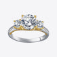 2 Carat Moissanite Contrast Ring