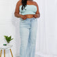 Judy Blue Full Size Cameron High Waist Destroyed Hem Straight Jeans