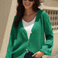 Openwork Raglan Sleeve Cardigan