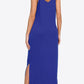 Split Spaghetti Strap Maxi Dress with Pockets