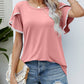 Pom-Pom Trim Flutter Sleeve Round Neck Tee