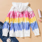 Tie-Dye Drawstring Pullover Hoodie