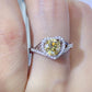 1 Carat Moissanite 925 Sterling Silver Heart Ring