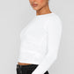 Round Neck Long-Sleeve Top