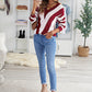 Color Block  Drop Shoulder Sweater
