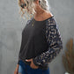 Leopard Raglan Sleeve Tee