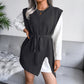 Tie-Waist Sleeveless Side Slit Sweater Vest