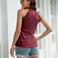 Lace Ruffle Collar Sleeveless Top