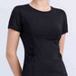 Round Neck Short Sleeve Active Top