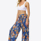 Floral Tie-Waist Tiered Culottes