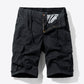 Drawstring Elastic Waist Cargo Shorts