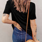 Graphic Round Neck Cutout Tee
