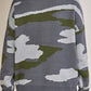 Camouflage Destroyed Hem Sweater