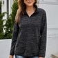 Heathered Quarter-Zip Sweatshirt