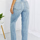 Judy Blue Full Size Cameron High Waist Destroyed Hem Straight Jeans