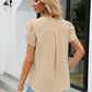 Petal Sleeve V-Neck Top
