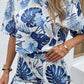 Printed Half Sleeve Top and Shorts Lounge Set