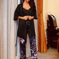 Cami, Robe, and Printed Pants Pajama Set