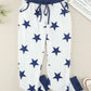 Star Print Drawstring Detail Joggers