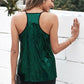 Sequin Lace Trim Racerback Cami