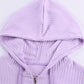 Zip-Up Ribbed Hoodie and Joggers Lounge Set