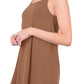 Full Size Spaghetti Strap V-Neck Flowy Tunic Cami