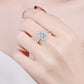 1 Carat Rectangle Moissanite Ring