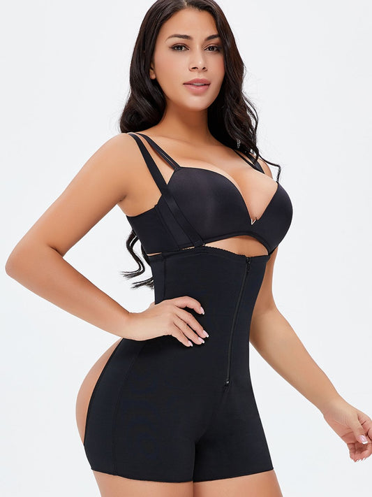 Full Size Zip-Up Under-Bust Shaping Bodysuit