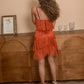 Fringe Detail Spaghetti Strap Mini Dress