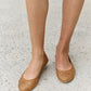 Forever Link Rhinestone Ballet Flats in Tan