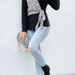 Leopard Waffle-Knit Tied Top
