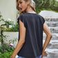 Flutter Sleeve Spliced Lace Top
