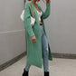 Horizontal Ribbing Dropped Shoulder Cardigan