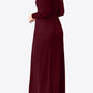 Round Neck Empire Waist Pocket Dress