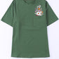 Graphic Round Neck Pocket Tee
