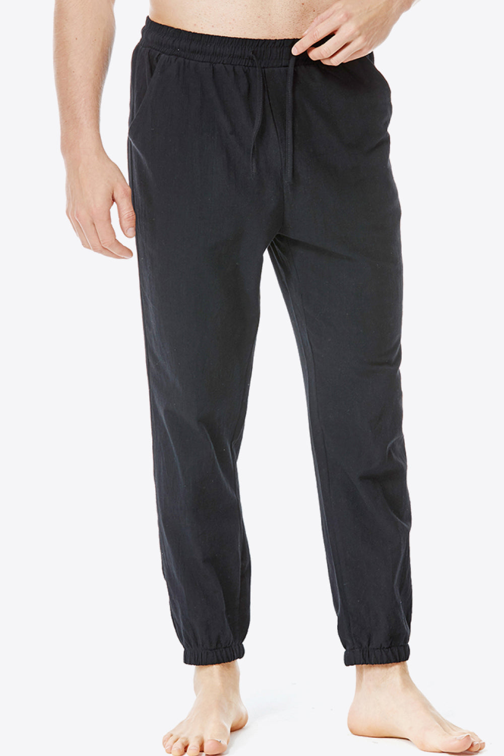 Full Size Drawstring Waist Pants with Pockets