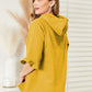Ninexis Full Size Raglan Sleeve Ruffled Hoodie with Pocket