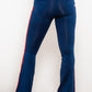 Side Stripe Buttoned Bootcut Jeans