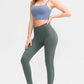Wide Waistband Slim Fit Long Sports Pants