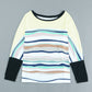Striped Round Neck Long Sleeve Top