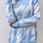 Houndstooth Long Sleeve Turtleneck Sweater