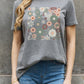 Simply Love Full Size Flower Graphic Cotton Tee