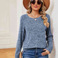 Heathered Round Neck Top