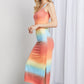 Zenana Gradient Sleeveless Slit Midi Dress
